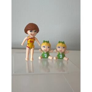 Vintage Oh Jenny Matchbox Poolside Swimming Mom and 2 babies Dollhouse Figures